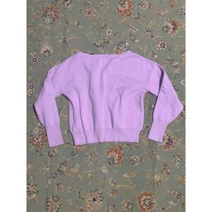 Maeve Anthropologie Light Purple Crewneck Long Sleeve Sweater, XS